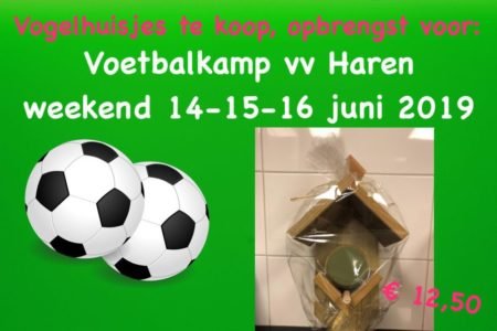 Te koop: Vogelvoederhuisjes (opbrengst volledig voor vv Haren voetbalkamp)