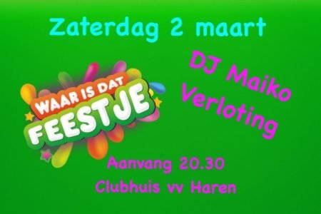 vv Haren Feestavond (zaterdag 2 maart)