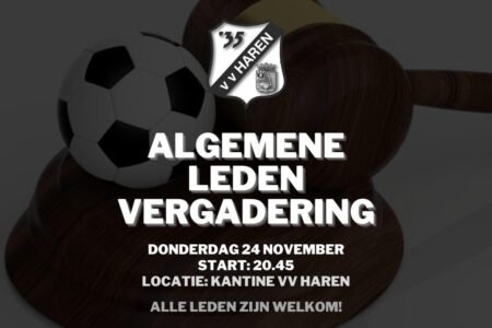 Uitnodiging en agenda ALV 24 november