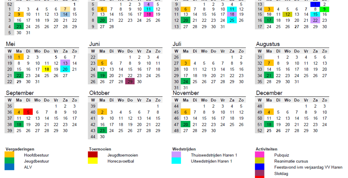 Activiteitenkalender 2023