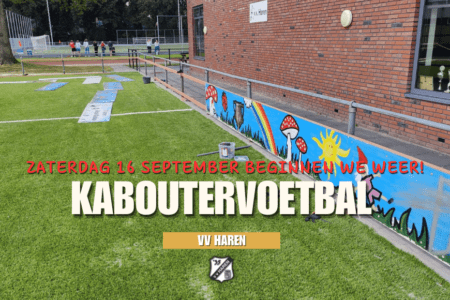 Kaboutervoetbal begint weer!