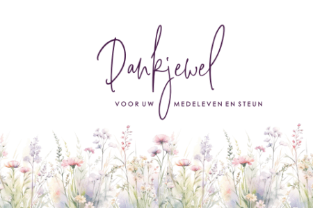 Dank voor medeleven